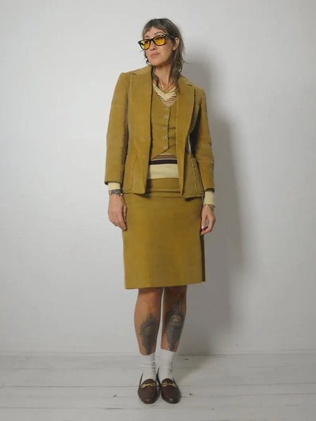 1970's Corduroy 3 Piece Suit