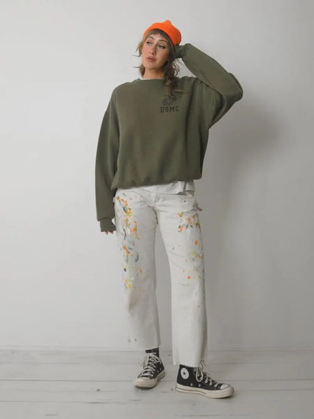 1980's USMC OD Crewneck