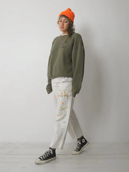 1980's USMC OD Crewneck