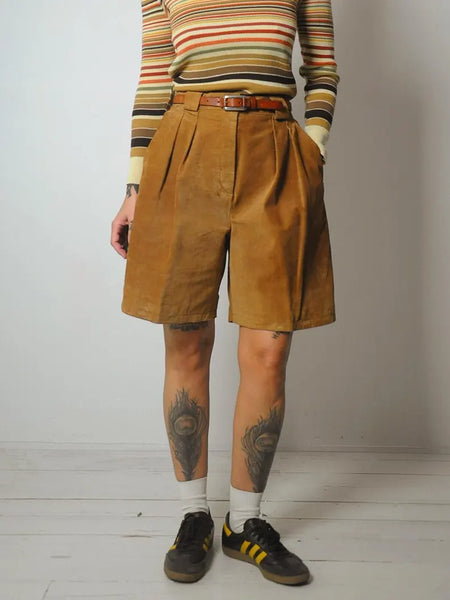 1980's Sienna Suede Shorts
