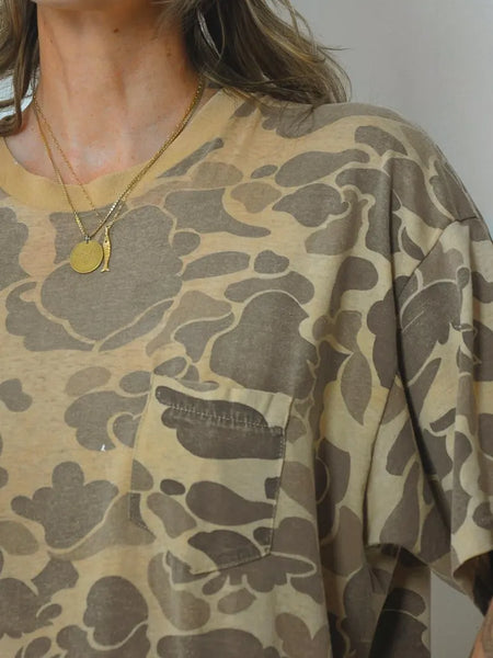 1980's Thin Faded Camo Tee