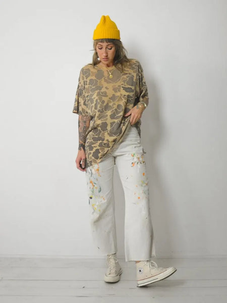 1980's Thin Faded Camo Tee