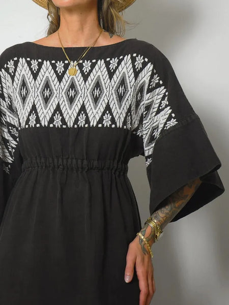 1970's Piper Embroidered Dress