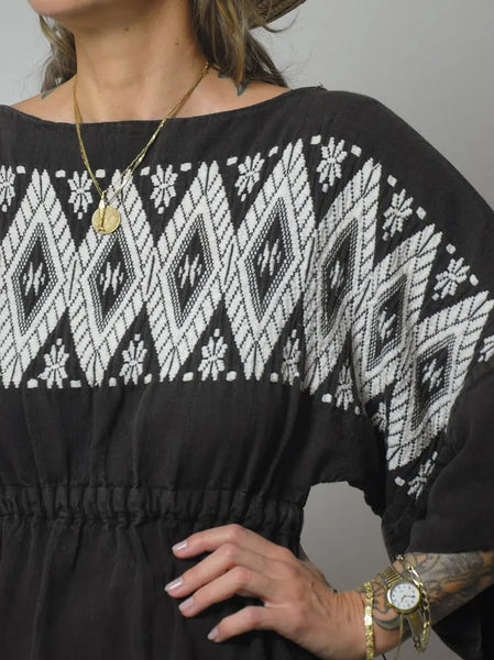 1970's Piper Embroidered Dress