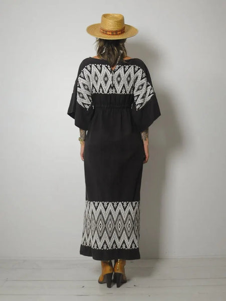 1970's Piper Embroidered Dress