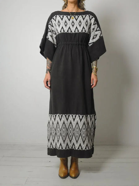 1970's Piper Embroidered Dress