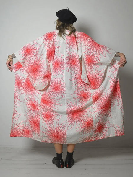 1950's Spider Mum Cotton Kimono