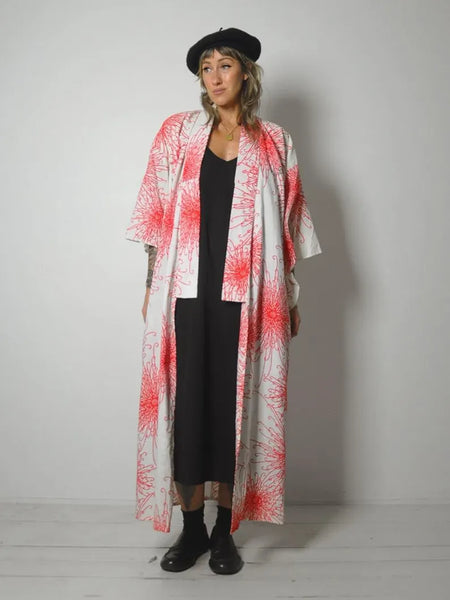 1950's Spider Mum Cotton Kimono