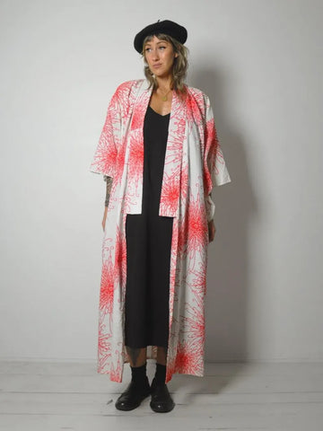 1950's Spider Mum Cotton Kimono