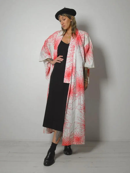 1950's Spider Mum Cotton Kimono