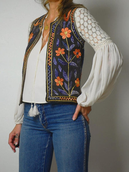 1960's Hungarian Embroidered Vest