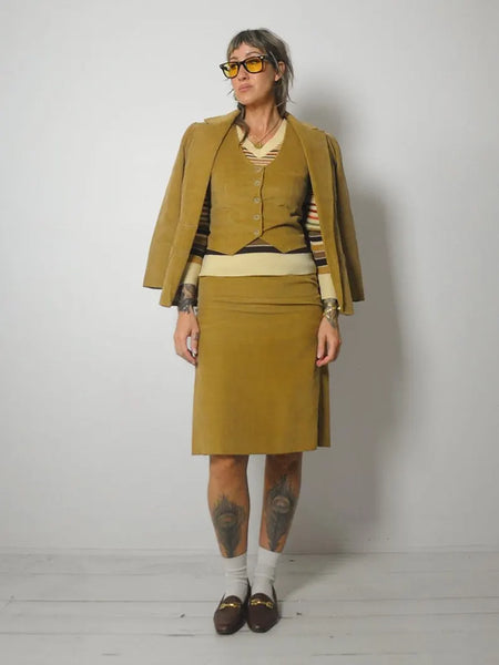 1970's Corduroy 3 Piece Suit