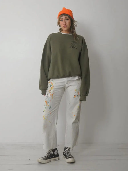 1980's USMC OD Crewneck