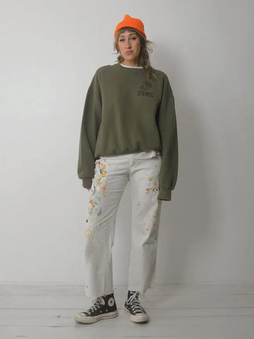 1980's USMC OD Crewneck
