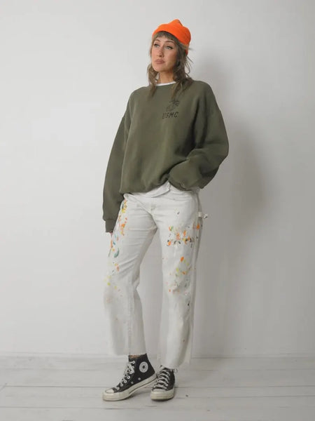 1980's USMC OD Crewneck
