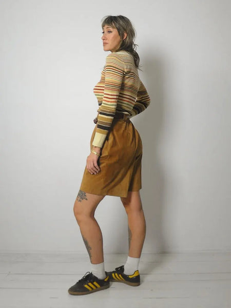 1980's Sienna Suede Shorts