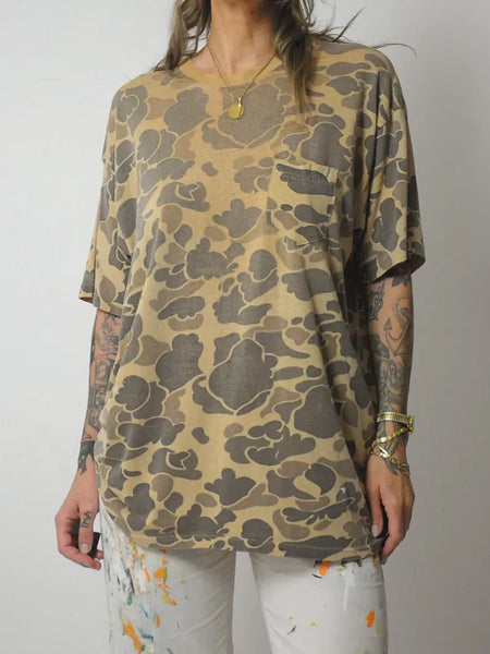 1980's Thin Faded Camo Tee