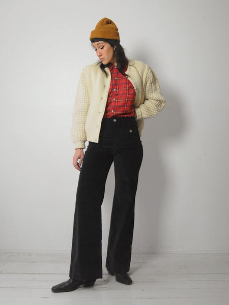 1980's Irish Wool Cardigan Sweater