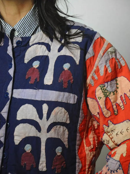 1980's Novelty India Patchwork Jacket
