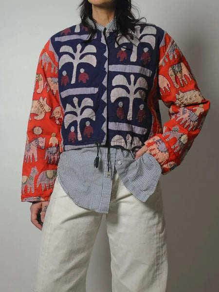 1980's Novelty India Patchwork Jacket