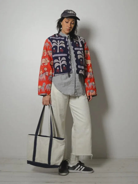 1980's Novelty India Patchwork Jacket