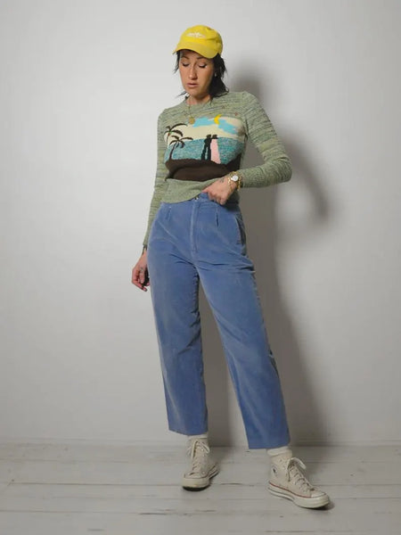 1970's Beach Nightscape Sweater