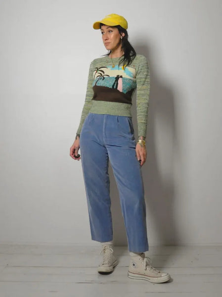1970's Beach Nightscape Sweater