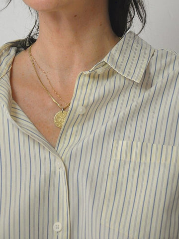 90's LL Bean Pinstriped Unisex Shirt