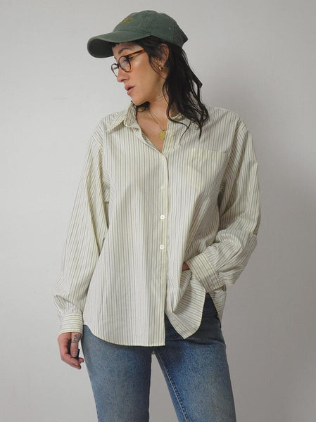 90's LL Bean Pinstriped Unisex Shirt
