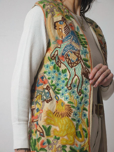 1970's Rare Tapestry Embroidered Vest
