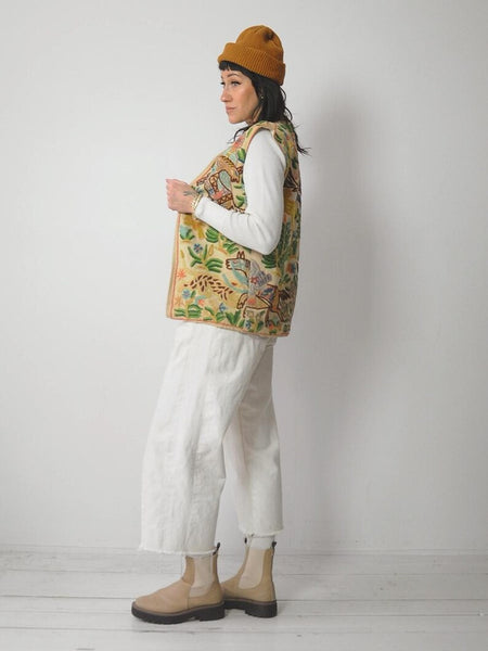1970's Rare Tapestry Embroidered Vest