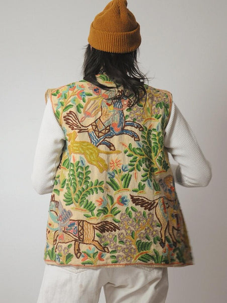 1970's Rare Tapestry Embroidered Vest