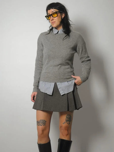 1980's Grey Cashmere Sweater
