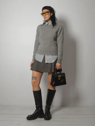 1980's Grey Cashmere Sweater