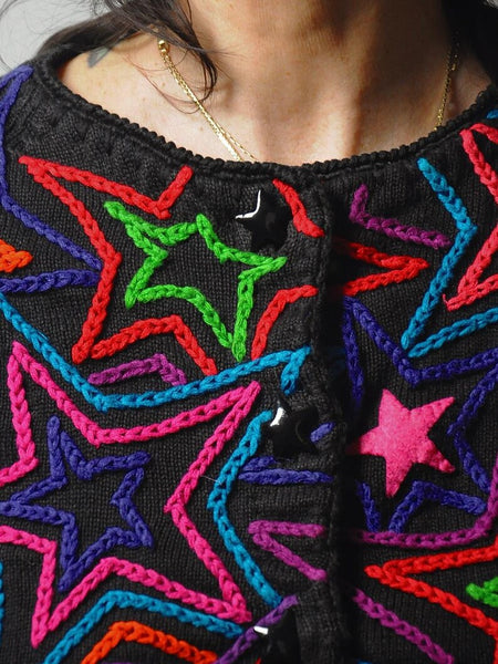1990's Michael Simon Star Cardigan