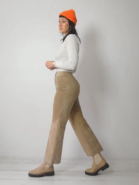 1970's Tan Suede Pants