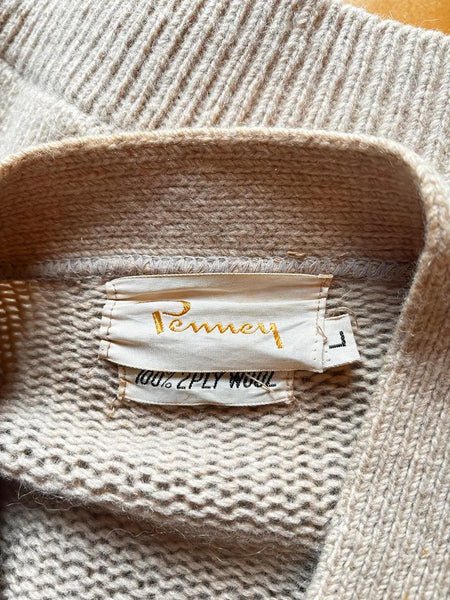 1950's Checkered Suede Cardigan