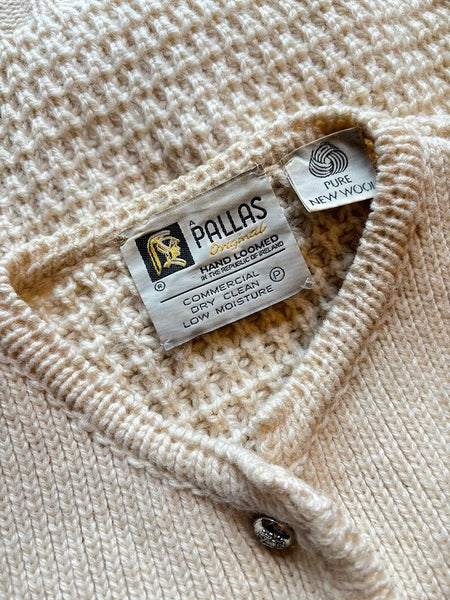 1980's Irish Wool Cardigan Sweater