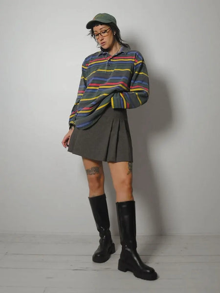 90's J.Crew Rugby Stripe Polo