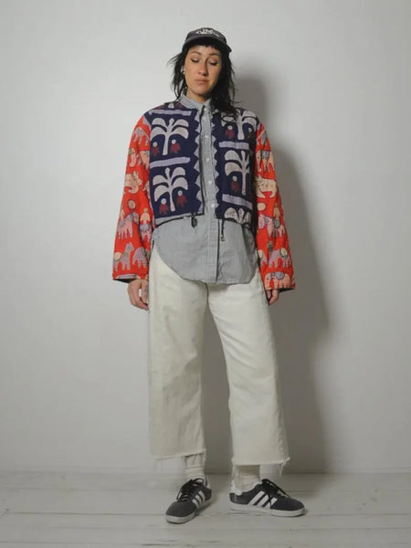 1980's Novelty India Patchwork Jacket