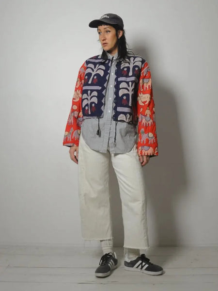 1980's Novelty India Patchwork Jacket