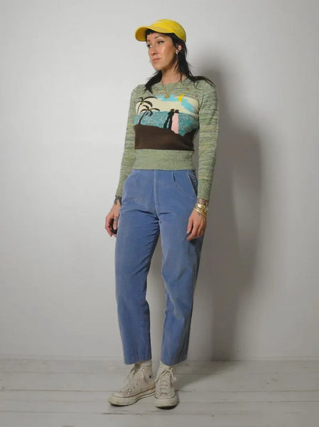 1970's Beach Nightscape Sweater