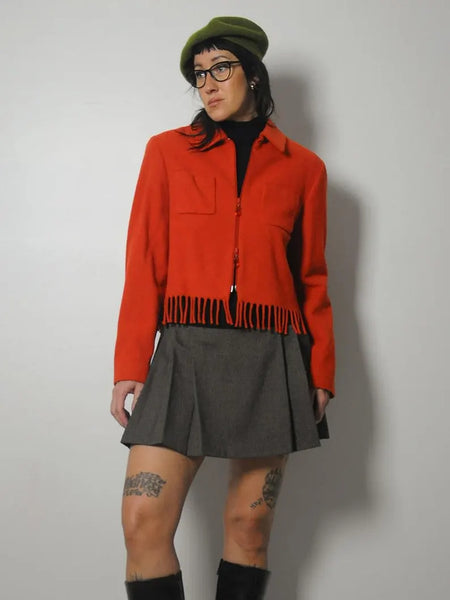 1980's Wool Fringe Jacket