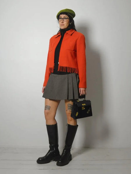 1980's Wool Fringe Jacket