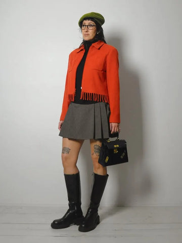 1980's Wool Fringe Jacket