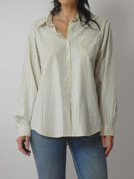 90's LL Bean Pinstriped Unisex Shirt