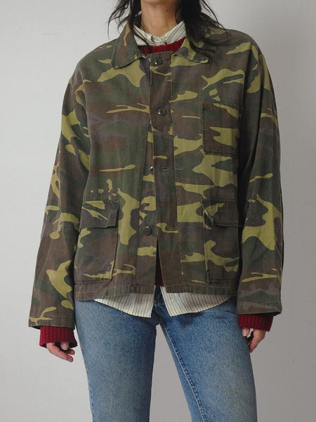 1970's Cotton Camo Hunting Jacket