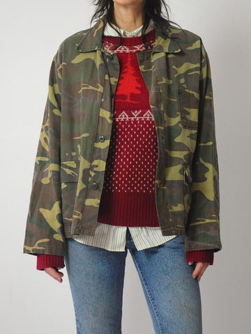 1970's Cotton Camo Hunting Jacket