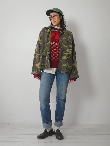 1970's Cotton Camo Hunting Jacket
