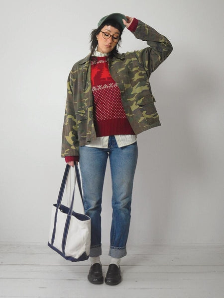 1970's Cotton Camo Hunting Jacket